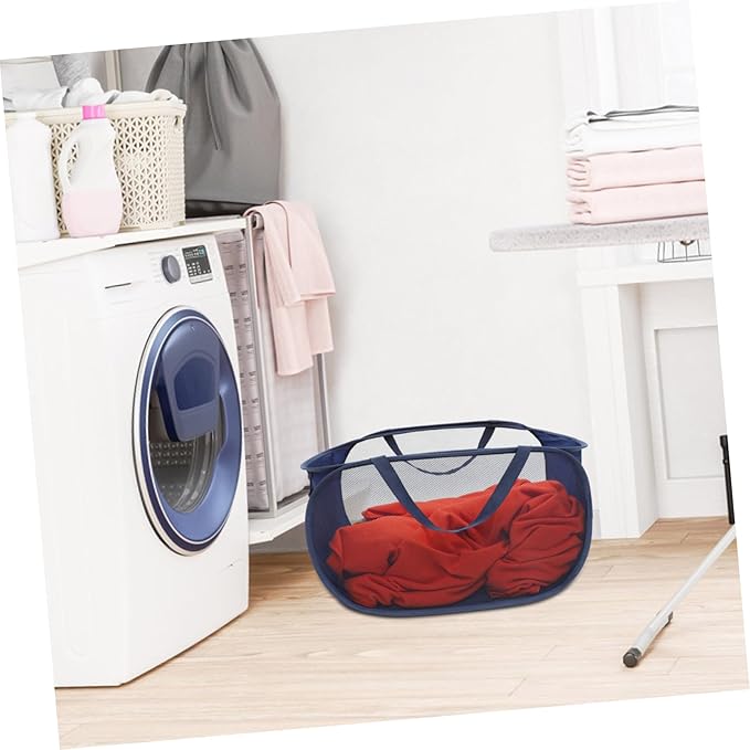 Ipetboom Foldable Mesh Laundry Hamper with Handles Large Collapsible Laundry Basket for Bedroom and Home Storage and Wire Multi Purpose Clothes and Organizer