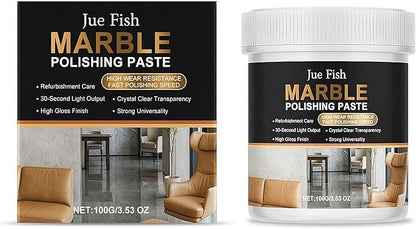 Marble Polishing Paste, Professional Granite & Quartz Cleaner & Sealer for Countertops, Floors, and Walls - Stone Protector with Water Stain & Fingerprint Resistance, 100g ﻿
