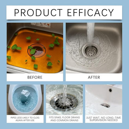 Drain Clog Remover, Powerful Pipe Dredging Agent, Sink & Drain Cleaner Powder, Dredging Agent for Kitchen Toilet Pipeline Quick Cleaning Tool (1)