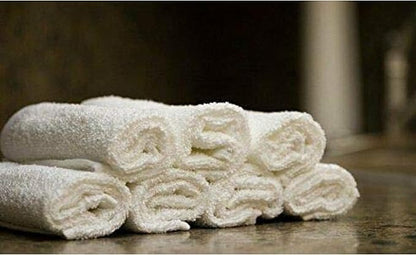 100% Cotton Washcloth Set – Soft, Absorbent Face Towels for Bathroom & Gym Use – Durable, Reusable, Machine Washable Wash Cloths - White Color, 12x12 Inches, Pack of 12