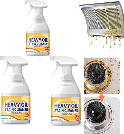 Kitchen Heavy Oil Cleaner, Kitchen Heavy Duty Cleaner Spray, Stain Cleaning Agent for Stove Surfaces, Portable Degreasing Spray with Appliances (3)