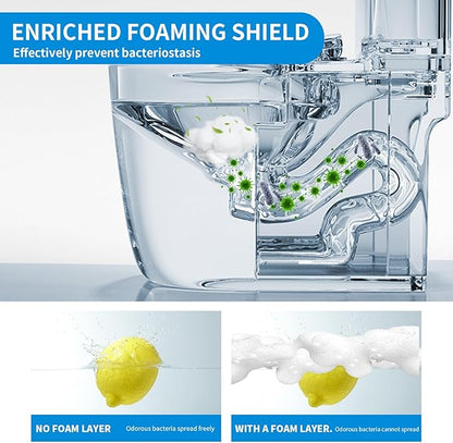 MAMADOU Foam Shield Liquid For Smart Toilet 480ml 2Pack Splash Proof Deodorizing Foaming Agent Powerful Stain-Resistant Special Toilet Bowl Cleaner For Fresh Bathroom