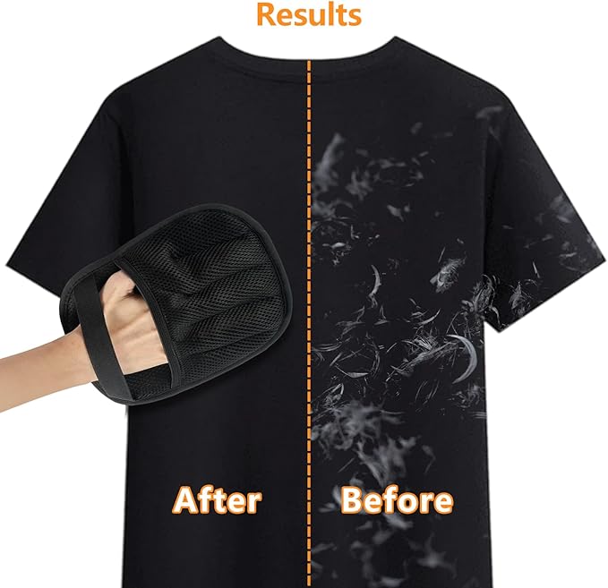 Pet Hair Removal Gloves, Electrostatic Hair Remover for Dogs and Cats, Upgraded Five-Finger Reusable and Washable Pet Hair Removal Tool, Pet Hair Gloves for Laundry, Couch, Carpet, Car Seat and Bed