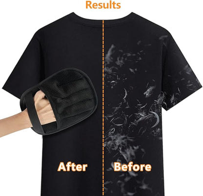 Pet Hair Removal Gloves, Electrostatic Hair Remover for Dogs and Cats, Upgraded Five-Finger Reusable and Washable Pet Hair Removal Tool, Pet Hair Gloves for Laundry, Couch, Carpet, Car Seat and Bed