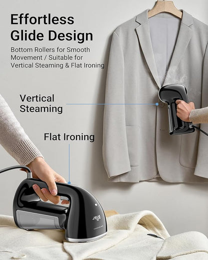 Bear Steamer for Clothes, 1500W Powerful Handheld Garment Steamer with 240ml Tank, 25s Fast Heat-Up Fabric Wrinkle Remover, Portable Travel Steam Iron for Home, Office & Travel (120V)