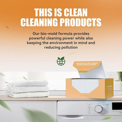 YUCO Laundry Detergent Sheets-Liquidless Eco-Friendly Travel Laundry Sheets Detergent for Travel No Plastic & Hypoallergenic (Citrus)