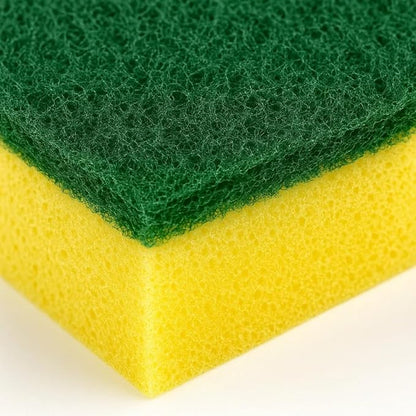 Dish Sponge, Non Scratch Sponges, Heavy Duty Scrub Sponge 24 Pack, Kitchen Scrub Sponges, 2.8x4 inch, Pads for Dishes, for Use Everyday for Tough Messes dualsided SPONGE WORLD