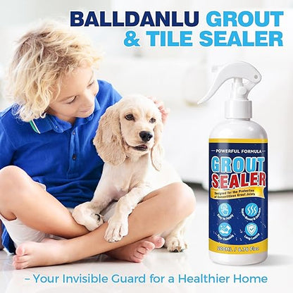 Grout and Tile Sealer, 6.76 FI oz/200g Waterproof Grout Sealant Spray for Shower, Bathroom, Floors, Kitchen, Clear Tile Sealer Protector for Ceramic, Marble, Granite & Stone