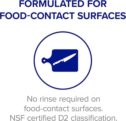 PURELL Foodservice Surface Sanitizer Spray, Fragrance Free, 32 fl oz Capped Bottle with Spray Trigger in Pack (Pack of 6) - 3341-06