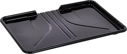 Sweet Home Collection Metal, Plasic ,Dish Drainer Drain Board and Utensil Holder Simple Easy to Use, 12" x 19" x 5", Black