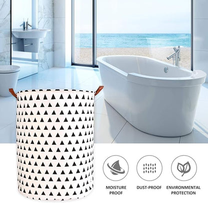 1PC Folding Laundry Basket Round Storage Bin Bag Large Hamper Collapsible Clothes Toy Basket Bucket Organizer Large Capacity