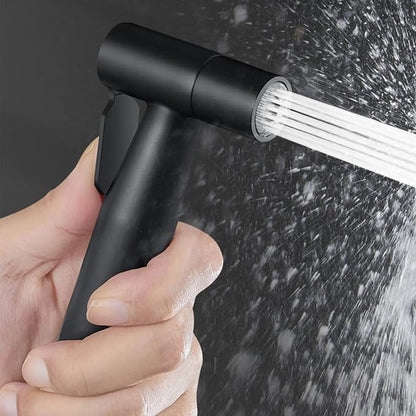 Sink Faucet Sprayer Set, Handheld Bidet Sprayer for Toilet, Metal Sprayer, with M22 M24 G1/2 Adapters and 3m Hose for Kitchen Sink, Bathroom or Toilet, Matte Black. (Faucet Not Included)