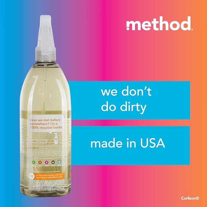 Method Naturally Derived All Purpose Surface Cleaner Spray, Ginger Yuzu, 28 Ounce