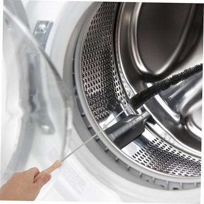 STOBAZA Long Handle Washing Machine Brush Soft Bristles for Deep Cleaning No Assembly Needed Fridge Dryer Vent