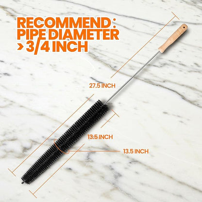 Dryer Vent Cleaner Kit - Long Flexible Vacuum Brush, Dryer Lint Brush Refrigerator Coil Kit, Lint Remover for Removing Dust and Pet Hair