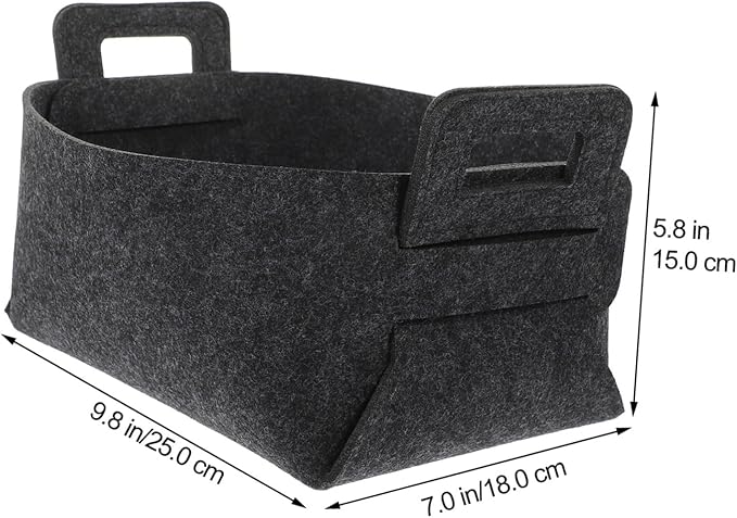 Sosoport Foldable Polyester Laundry Basket Hamper Sturdy Storage Bin for Clothes and Space Saving Dark Gray Organizer for Home and Nursery Use