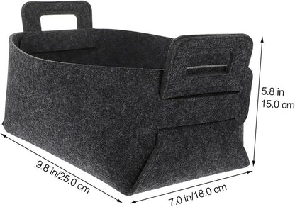 Sosoport Foldable Polyester Laundry Basket Hamper Sturdy Storage Bin for Clothes and Space Saving Dark Gray Organizer for Home and Nursery Use