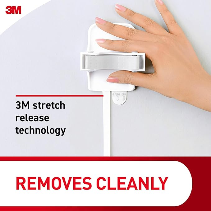 Command Broom Grippers, 3 Hangers and 6 Strips, Damage-Free Mop and Broom Holder Wall Mount, Household Cleaning Tool Organizer for Kitchen, Laundry Room, Closet, Holds up to 4 lb
