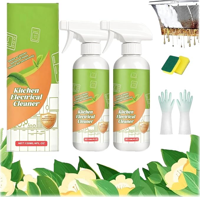 Electrolyzed Ion Kitchen Cleaner Spray, Cleanse Kitchen Appliance Cleaner, Multi-purpose Household and Kitchen Cleaning Spray, Multi-purpose Cleaner for Oven, Stove, Range Hood & Appliances (2)