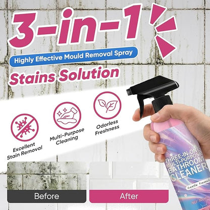 Bathroom Cleaner, Powerful Pink Bathroom Cleaner Spray, Bathrooms Descaler Foam Cleaners for Sink Tub Floor Tile (10 Fl Oz)