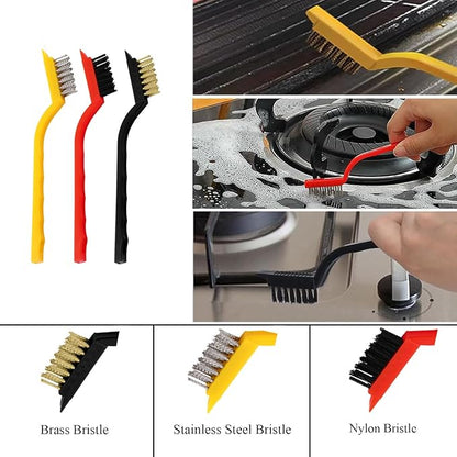 TuTuYa 11PCS Crevice Cleaning Brush Set, Deep Cleaning Groove Gap Cleaning Tool Ideal for Kitchen, Bathroom, Tiles, Corner, Grout, Sink, Faucet, Cup, Teapot, Bottle, Blender