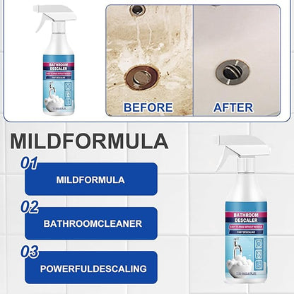2PCS Bathroom Descaler Foam Cleaner Spray All Purpose Cleaning Foam For Bathtub,Toilet,Glass,Faucet