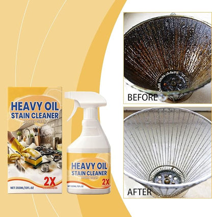 Kitchen Heavy Oil Cleaner Spray, 2026 New All Purpose Kitchens Heavy Oil Cleaning Agent, Grease Remover, All Purpose Kitchen Cleaner for Ovens Stovetops Countertops, for Stubborn Oil Stains (2PC)