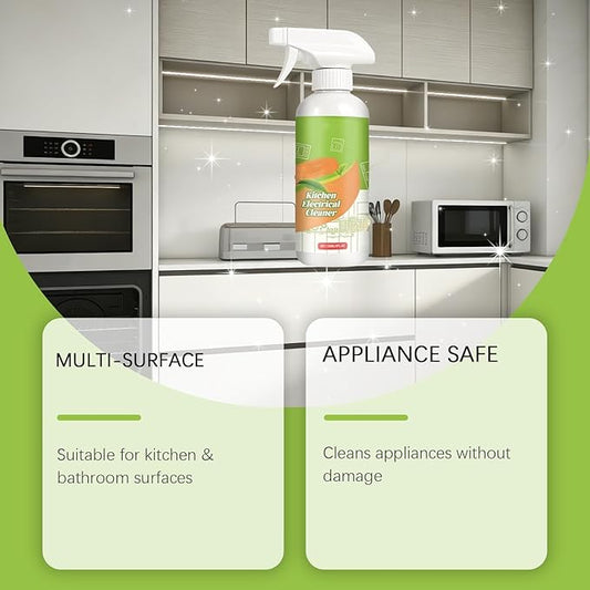 Electrolyzed Ion Kitchen Cleaner Spray, Kitchen Appliance Cleaner, Multi-purpose Kitchen Grime Remover for Household Cleaning, Easy Cleaning Household Items, For Hold, Oven, Stove, Range Hood (1)