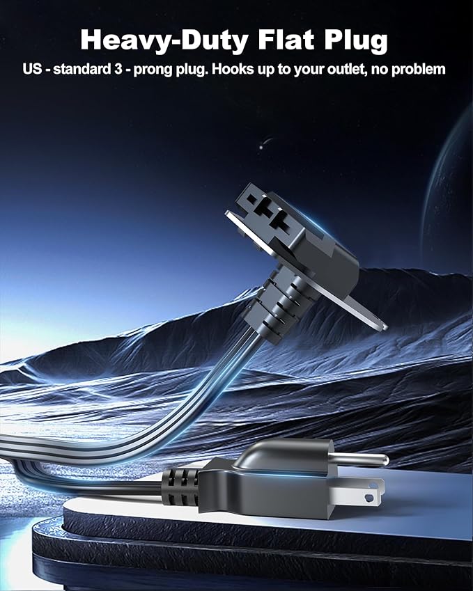 VHBW EZ Connect Power Cord for InSinkErator Garbage Disposal, 4FT Plug-in Cable Compatible with EZ Connect Power & Advanced Series Continuous Feed Models, Works with Air Switch Kit (CRD-EZ)