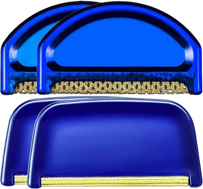 Boao 4 Pieces Sweater Combs to Remove Pilling Sweater Defuzzer Multi-Fabric Shaver and Cashmere Comb Wool Pilling Remover Pills, Fuzz from Clothes(Retro Luxury)