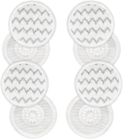 VIEWALL Steam Mop Pads Replacement for Shark S8000 S8001 S8002 S8200 S820 S8201 S7001 S7201 S7000 S7005 S7020 S7001 S7020 7001 S7201 7003 Steam Scrub, Dirt Grip Soft Washable Scrub Pads 8 Pack