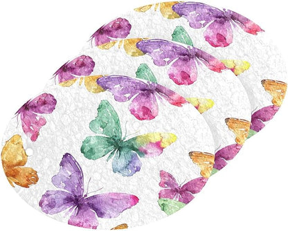 Butterfly Kitchen Scrub Sponges, Pop-up Kitchen Cleaning Sponges Reusable Dish Washing Sponges for Bathroom Household Cleaning 3 Pack - Non Scratch Scrubber