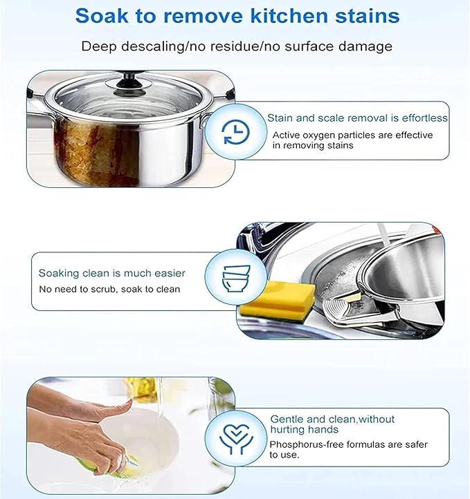 Bathroom Descaler Cleaner, Stubborn Stains Cleaner, Kitchen Foam Rust Remover, Powerful Kitchen All-purpose Powder Cleaner, All Purpose Bubble Cleaner Foam Spray (A*2)