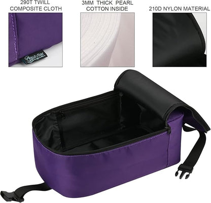 Beautyflier Travel Steam Iron Bag for Conair Handheld Garment Steamer, Portable Handheld Design Steamer Carrying Case Holder Iron Case Organizer with Hanging Buckle Strap, Bag Only (Purple)