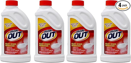 IRON OUT IO30N Rust Stain Remover Powder, 1 lb 12 oz Bottle, 2 Count (Pack of 2)