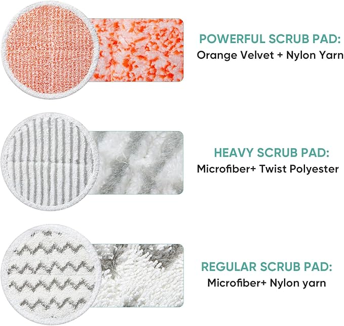 12 Pack 2124 Steam Mop Replacement Pads Compatible with Bissell Spin-Wave Hard Floor Spin Mop Cleaner 20393,20399,23157,23159