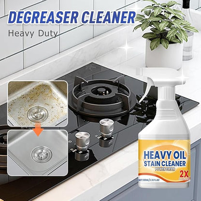 Kitchen Cabinet Cleaners and Polishers, Kitchen Heavy Oil Cleaner Spray, Upgrade All Purpose Kitchens Heavy Oil Cleaning Agent, Heav𝐲 Duty Degreaser for Stove,Oven,Dishwasher, Tiles (1PCS)