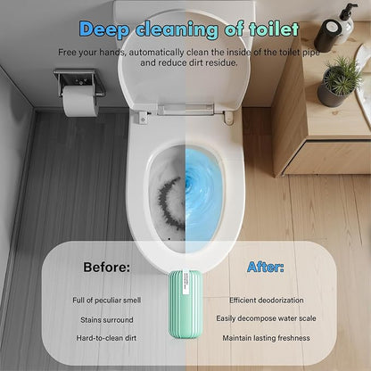 Crazy Clean Toilet Cleaner for bathroom: 3Pcs Toilets Cleaners Pro for Toilet Bowl, Drop-in Tank Cleaning, Eco-Friendly, Powerful Stain & Odor Removal, Safe for All Toilets, Home & Travel
