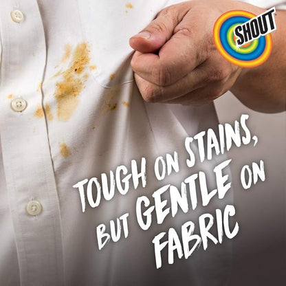 Shout Advanced Stain Remover, Foaming | Grease and Oil | 18 oz | Pack of 2