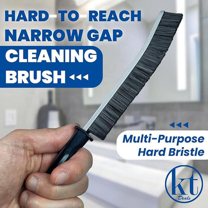 6pcs Hard Bristle Crevice Cleaning Brush Set, Grout Brush, Skinny Scrub Brush Thin Cleaning Brush for Tight Spaces Corner Brushes Gap Cleaner Tool for Bathroom Tiles, Kitchen, Shower, Window Tracks