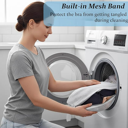 4 Pack Bra Washing Bags,Delicate Lingerie Protector for Washing Machine, Mesh Laundry Bags for Bras,Be Suitable For Socks, Underwear, Gentle Wash And Durable Fabric