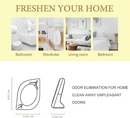 Air Freshener for Home, 4 Pack, Vanilla, Odor Eliminator for Small Area Closets Bathroom Pets Strong Odor, Up to 120 Days