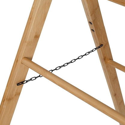 Honey Can Do Bamboo Clothes Drying Ladder Rack DRY-09387 Natural