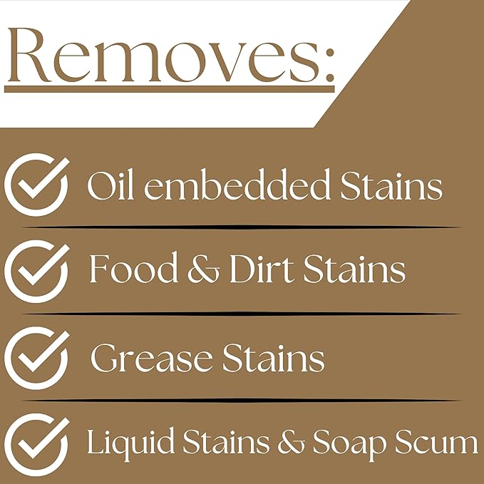 GEODE Natural Stone Grout Cleaner & Brush for tile floors - non-damaging, safe for Marble, Limestone, Travertine, Ceramic - Industrial Strength Tile, Stain Remover, Powerful Formula (32 oz)