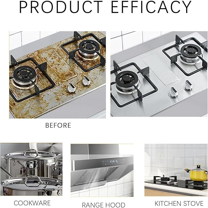 Kitchen Heavy Duty Cleaner Spray,Heavy Oil Stains Cleaning Agent,Powerful Grease Cleaner,Clean Up Kitchen Oil Stains,For Countertops,Ovens,And Appliances (3PCS)