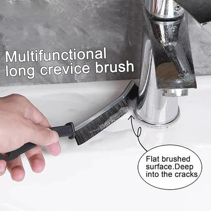 2pcs Hard Bristle Crevice Brush, Gap & Grout Cleaner, Tile & Kitchen Window Bathroom Crevice Cleaning Tool