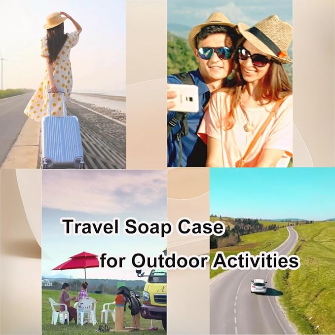 Travel Soap Holder Bar Soap Dish Shower Soap Saver Case Container Box for Bathroom Camping Gym Vonpri (Transparent 3pack Without Bag)