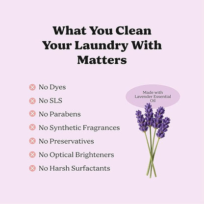 Pronounce Laundry Detergent Powder Alternative | Cleaner Ingredients. Safer for Sensitive Skin. Stain + Smell Fighting. With Essential Oils. HE Safe (Lavender, 120 Loads).
