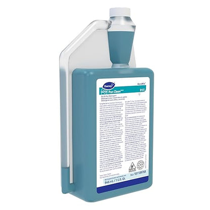 Diversey SUMA Pan-Clean D1.5 Dish Soap, Concentrated Dishwashing Liquid, Grease Cutting Formula for Pots, Pans & Dishes, Floral Scent, AccuMix, 32 fl oz (1Qt), 1 Bottle