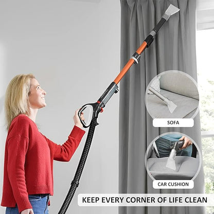 2Pcs Carpet Vac Extractor Attachment Tool, Portable Vacuum Cleaner Brush Head, Extraction Nozzle Shatter Proof Sofa Carpet Cleaning Nozzle Transparent Vacuum Cleaner Parts for Vacuum Cleaners
